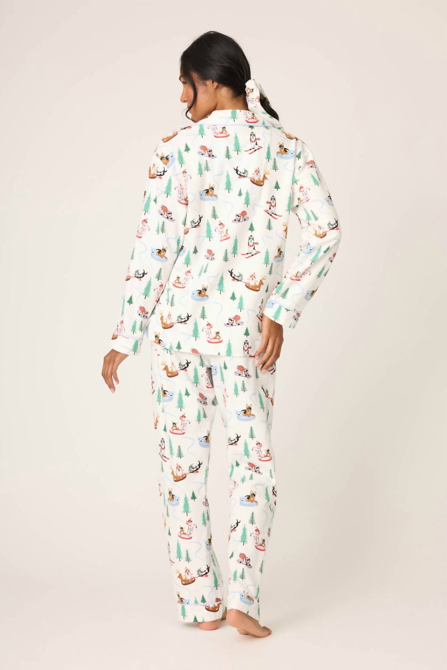 Pj Salvage - Sleigh All Day 3-piece Flannel Pajama Set