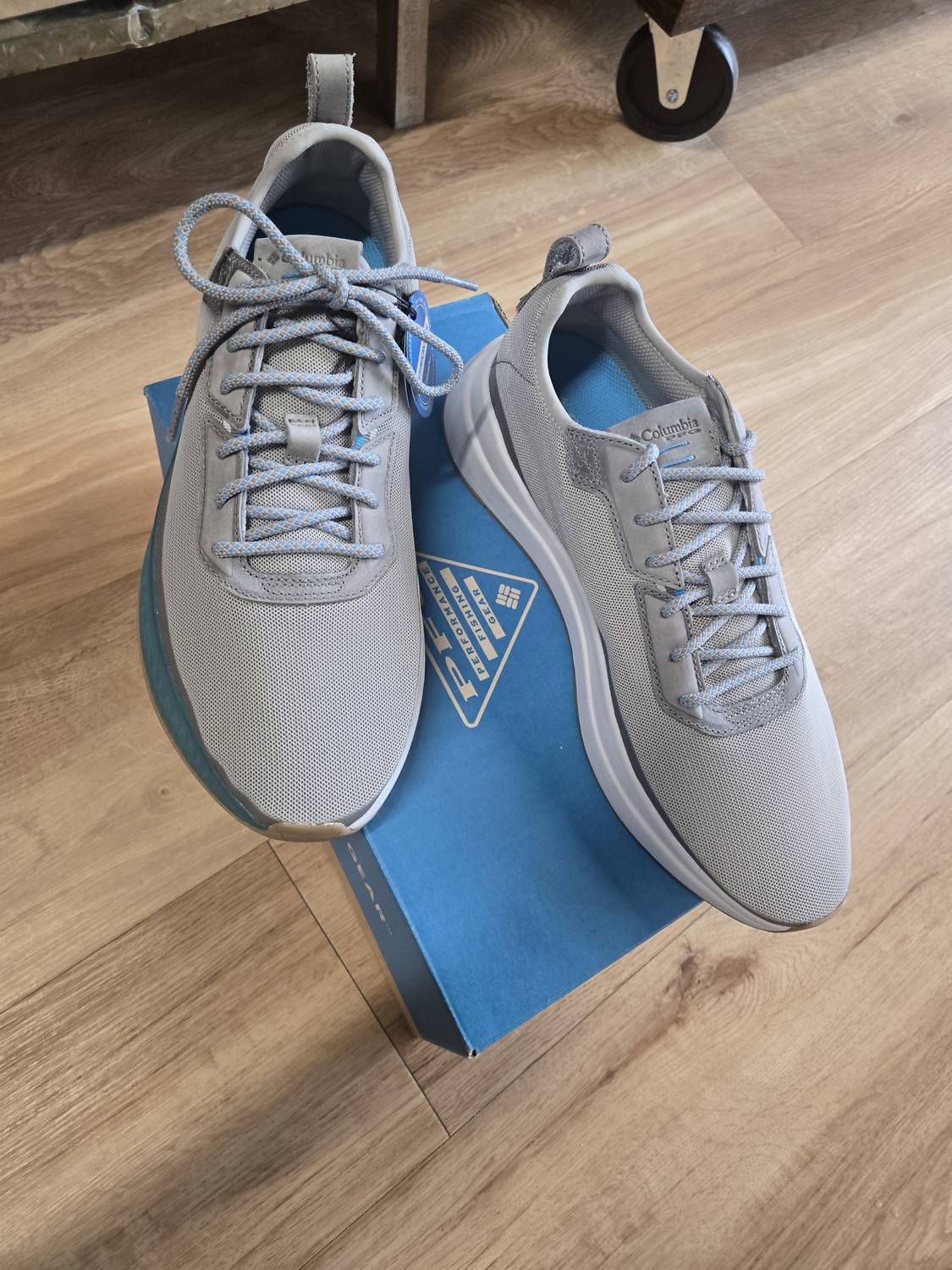 Columbia MEN'S LOW DRAG PFG BOAT SHOE in dove blue chill - men's sneaker - alternate view