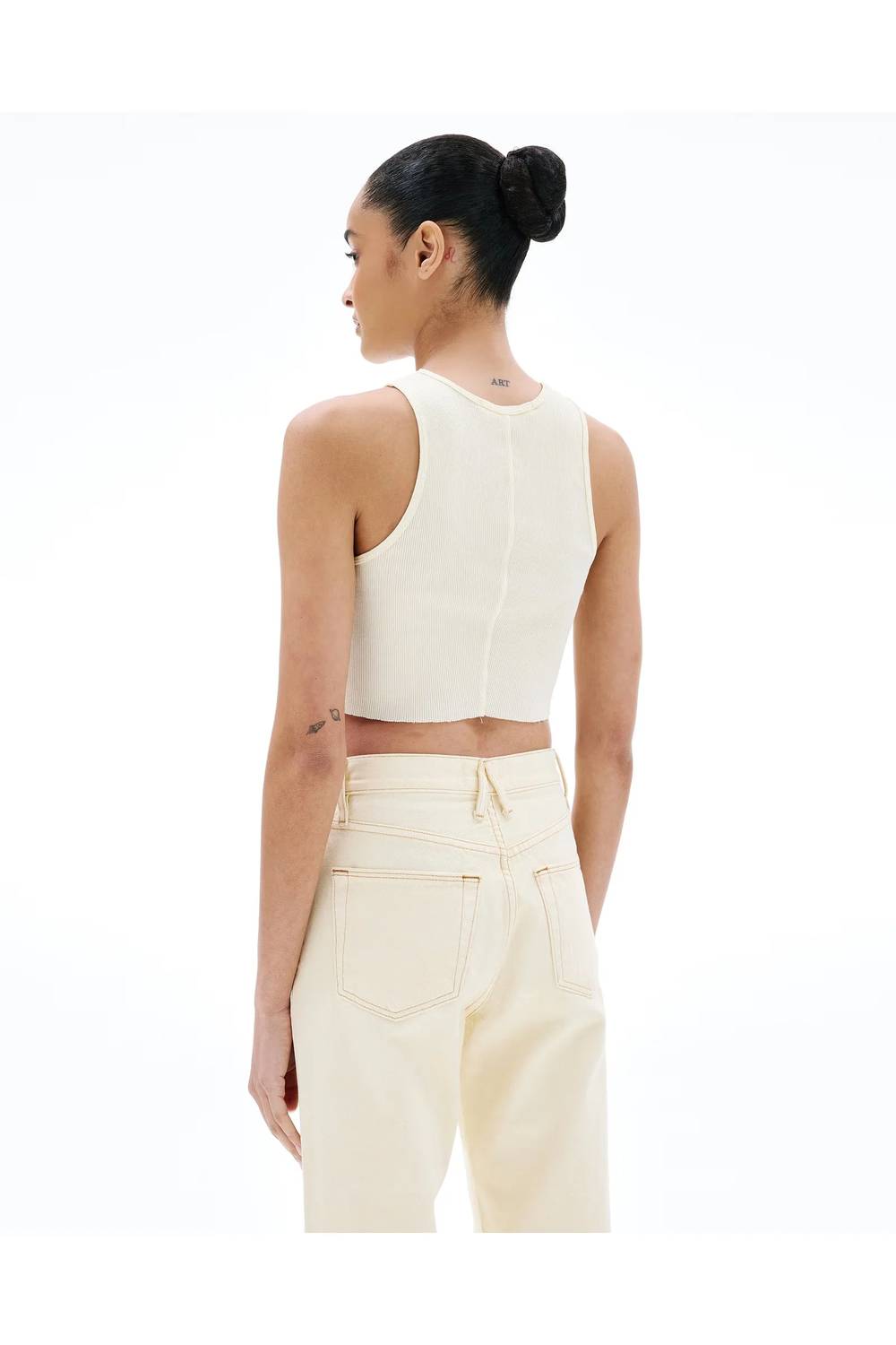 Slvrlake - Cropped Rib Tank