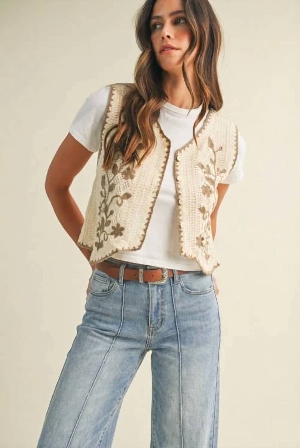 Anniewear - Stretch Wide Leg Jeans