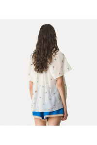 Forte Forte - Petites Fleurs Embroidery Voile Bohemian Shirt