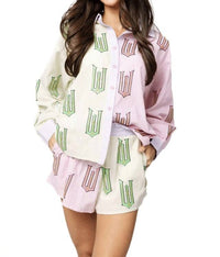 Queen Of Sparkles - Licensed Wicked Cotton Button Down Top