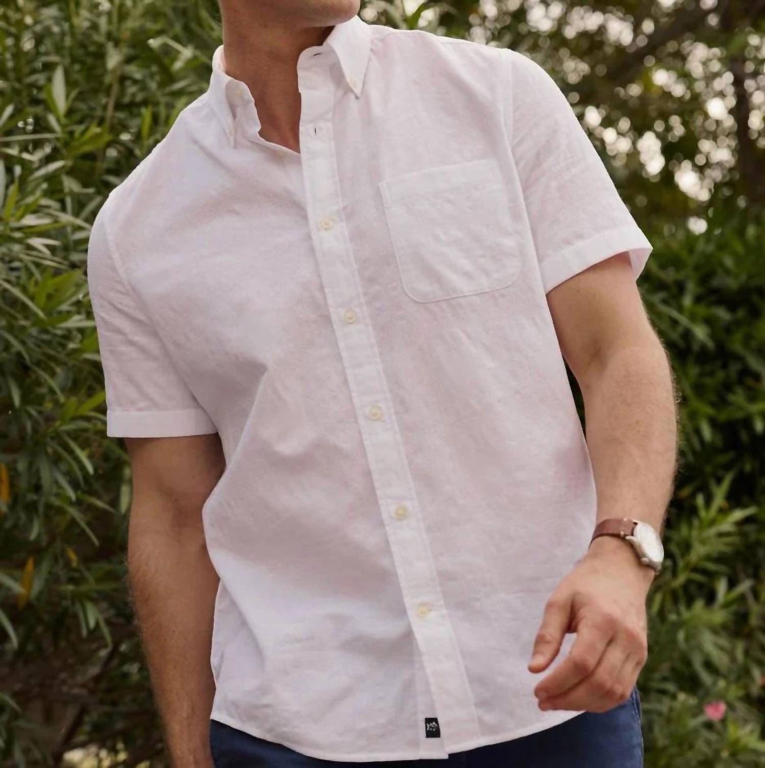 Southern Tide - Fort Fisher Textured Short Sleeve Sport Shirt