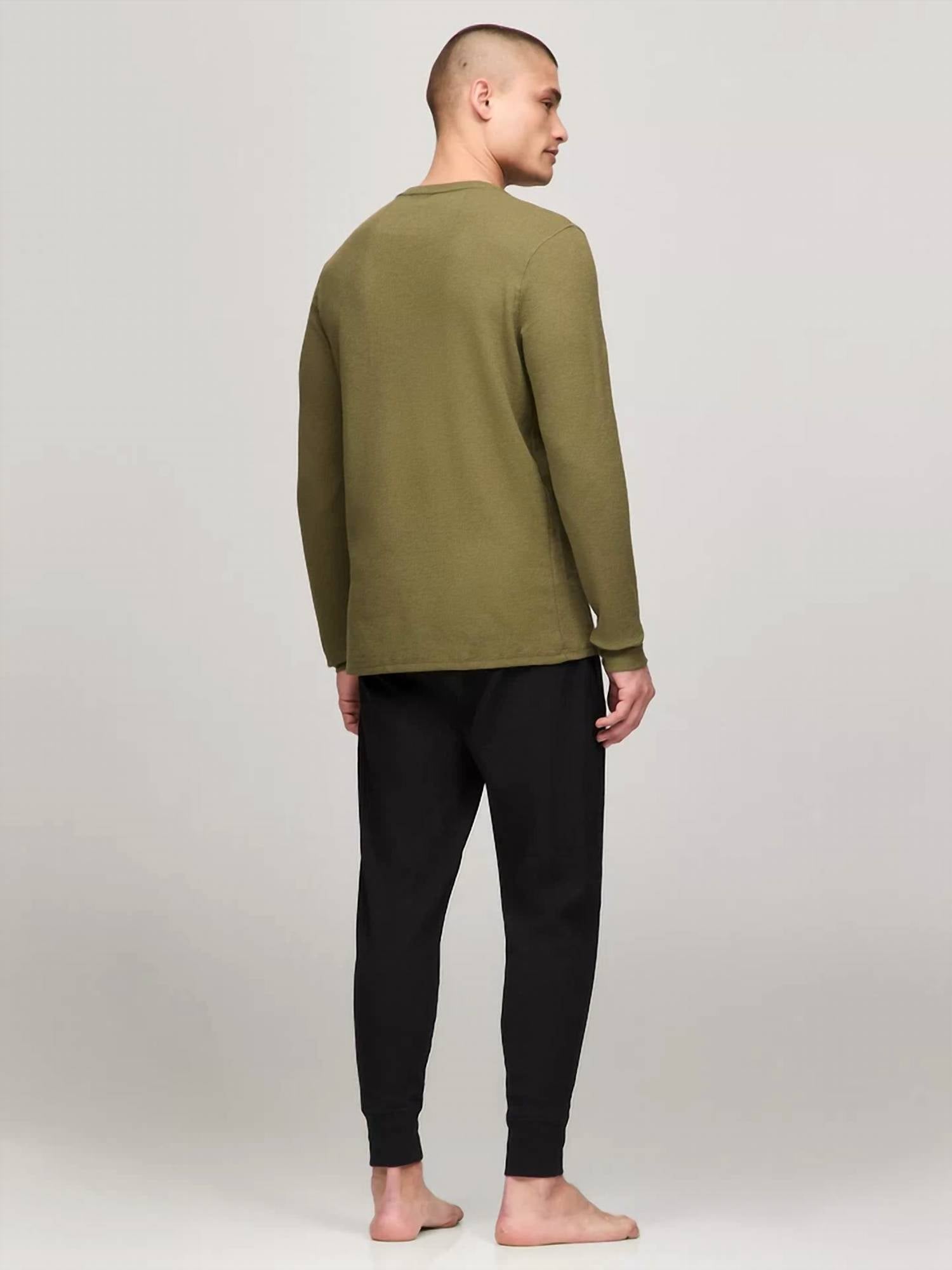 Tommy Hilfiger - Waffle Lounge Long Sleeve Henley Top