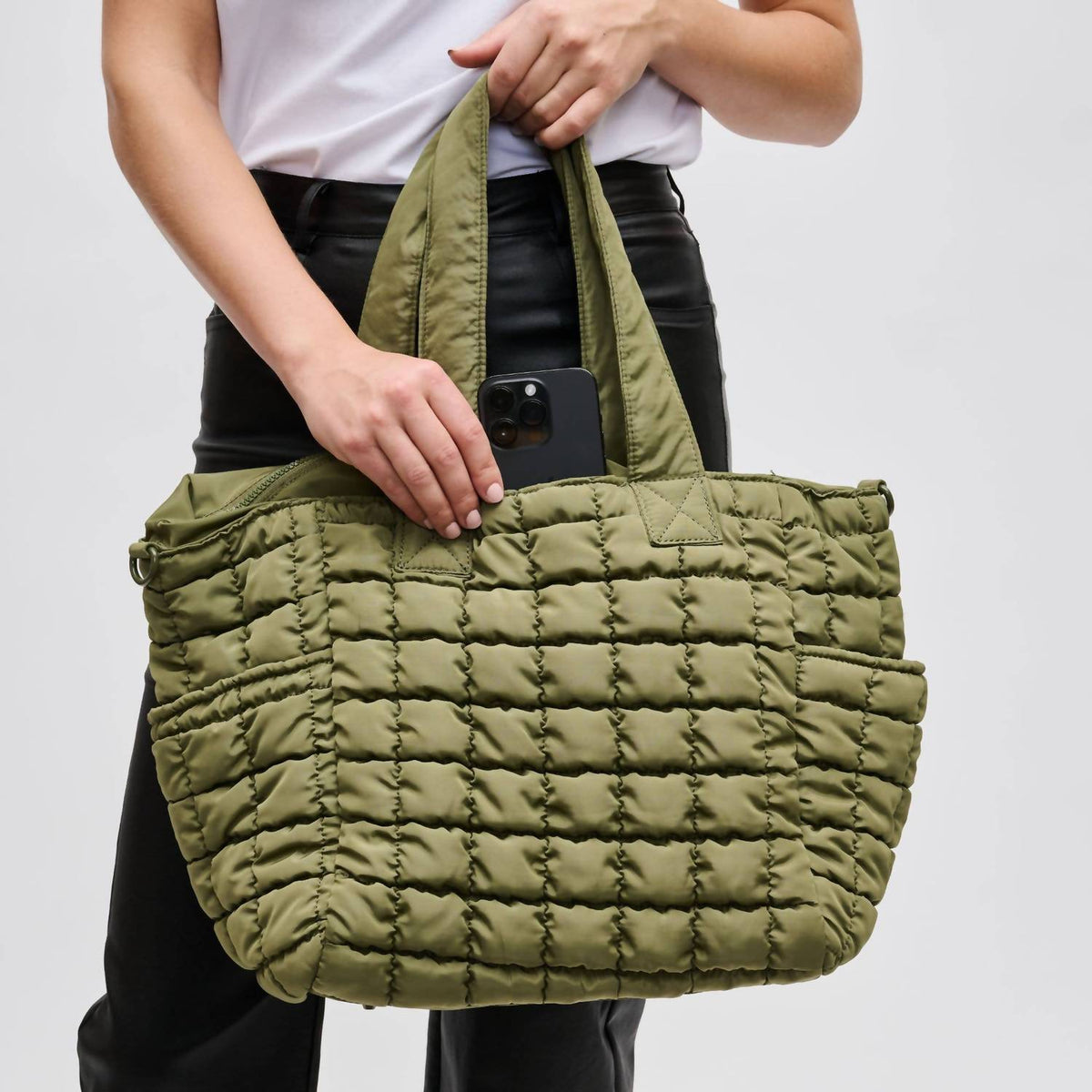 Sol And Selene - Women's Dreamer Quilted Puffer Tote Bag