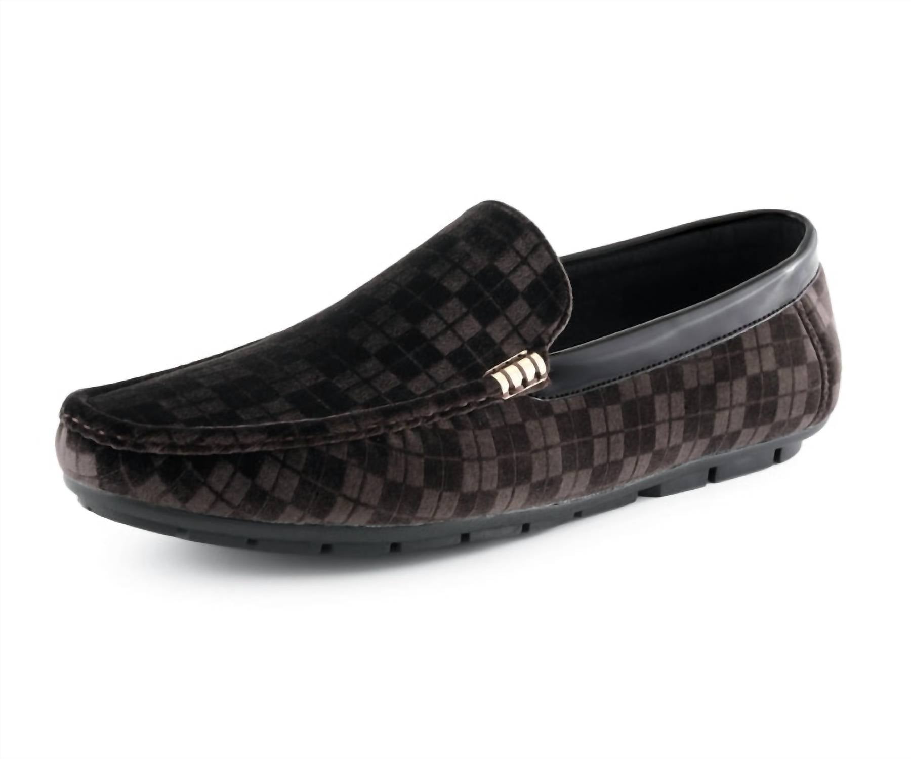 Amali Men's Jace Slip-on Dress Shoes Loafer in brown - men's loafer