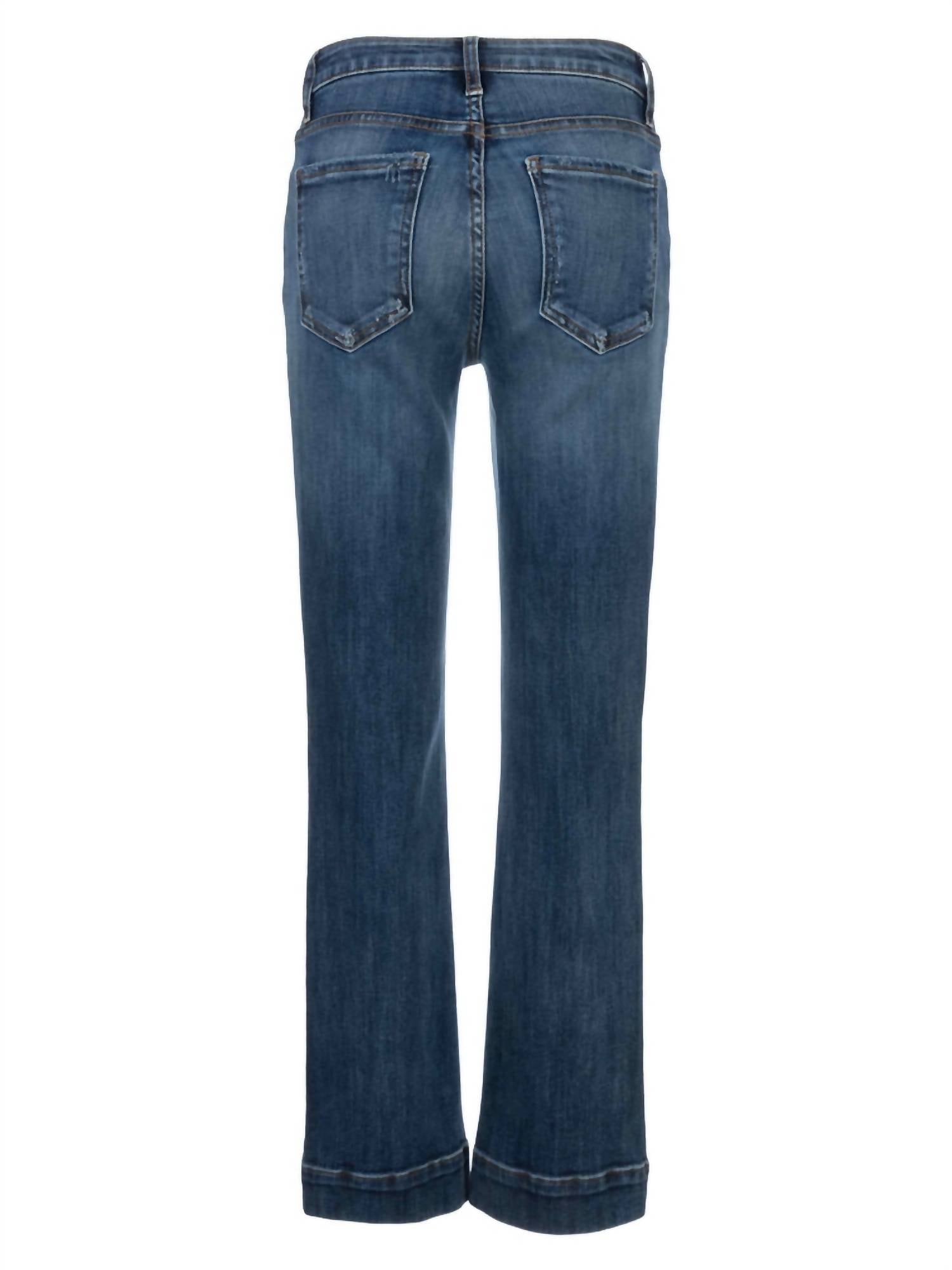 KUT FROM THE KLOTH Kelsey High Rise Ankle Flare With Wide Hem Jean in vibrant - women's jeans - view 5