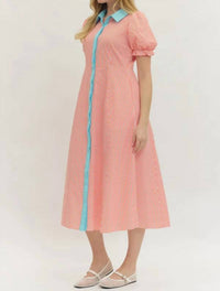 Entro - Debbie Striped Midi Dress
