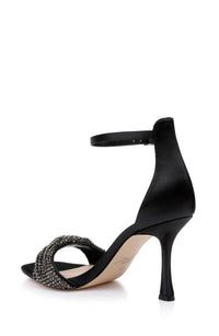 Jewel Badgley Mischka Women's Yesica Stiletto Heel Sandals in black - women's sandal - detail view