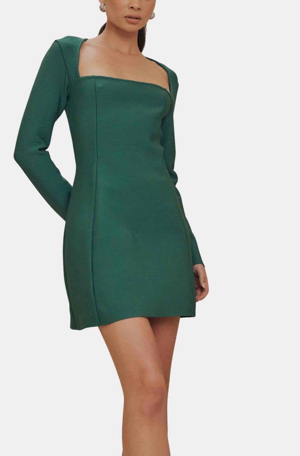 Curaae - Oxford Long Sleeve Mini Dress