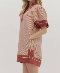 Entro - Beauty Stripe Mini Dress