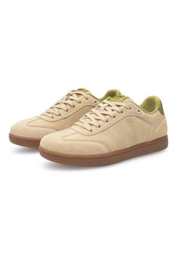 Woden Women's Bjork T-toe Sneaker in desert - women's sneaker - detail view