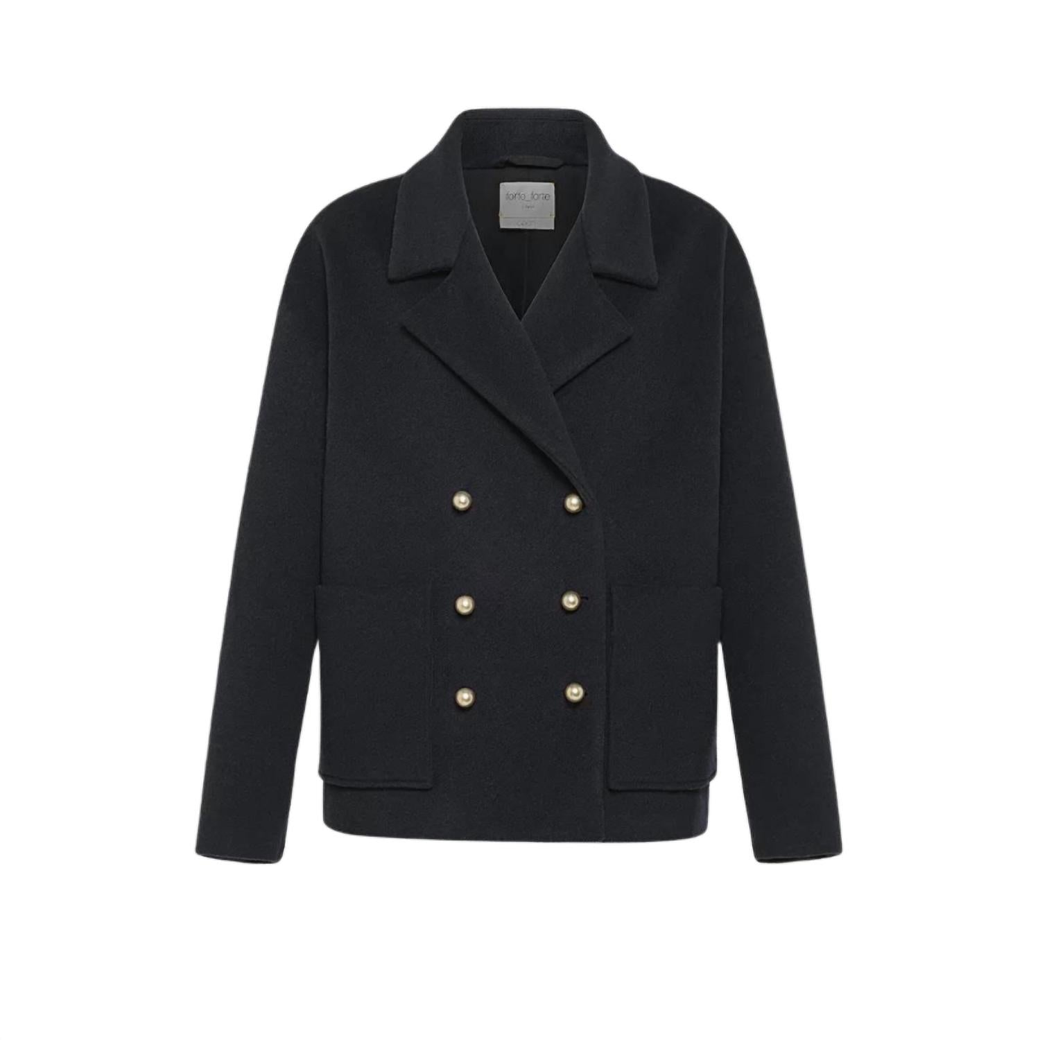 Forte Forte - Mixed Cashmere Velour Cloth Peacoat