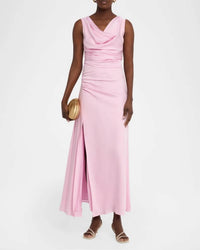 SIMKHAI Melaney Satin Maxi Dress in tulip - women's dress