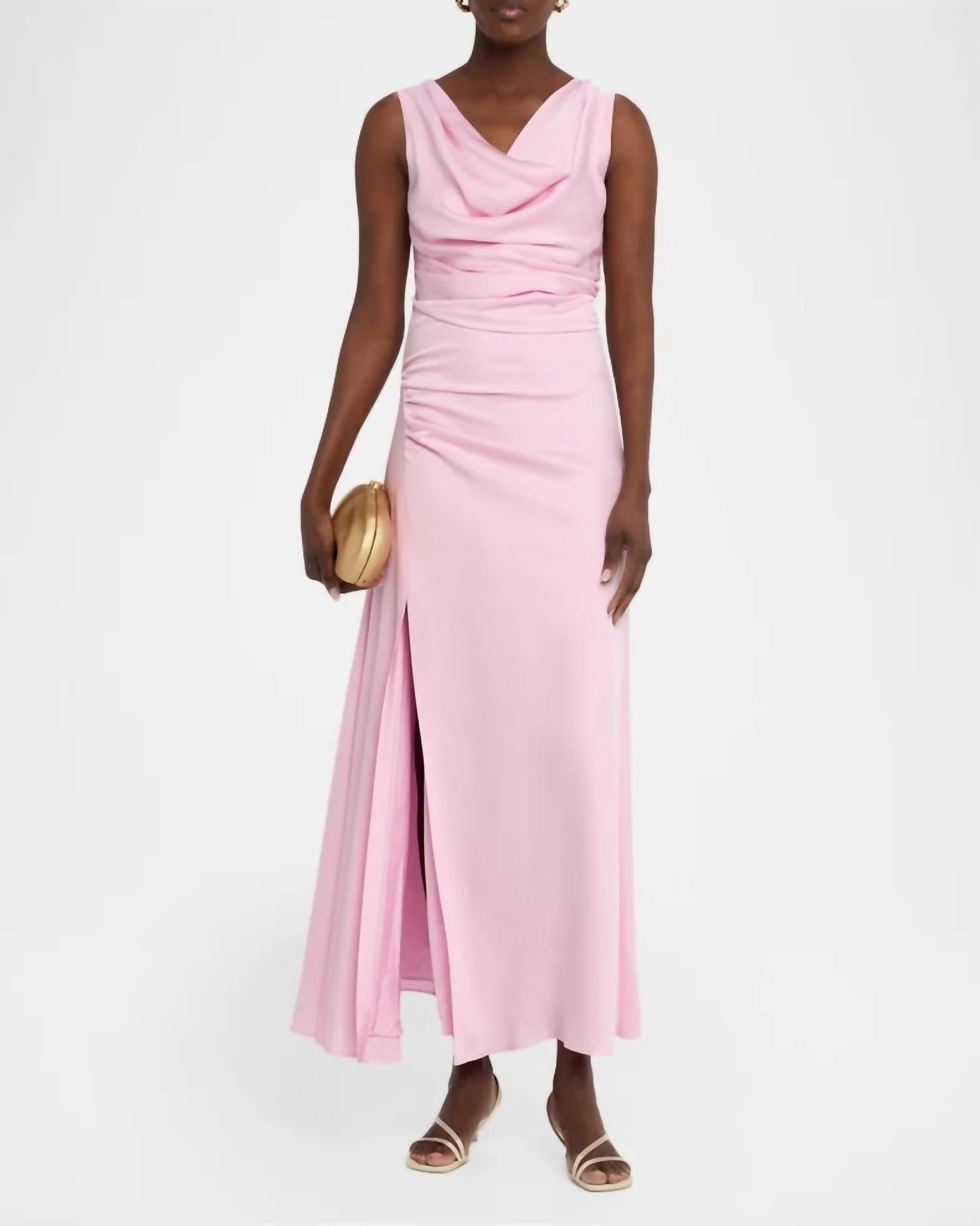 SIMKHAI Melaney Satin Maxi Dress in tulip - women's dress