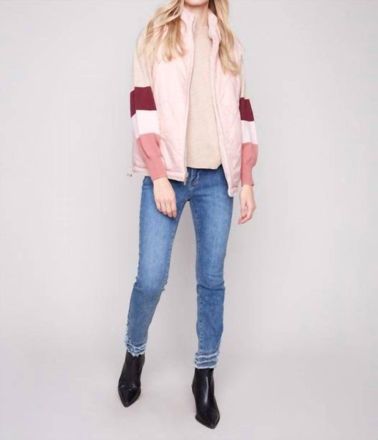 Charlie B - Reversible Quilted Faux Fur Vest