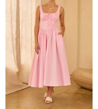 Skies Are Blue - Princess Waist Midi Dress
