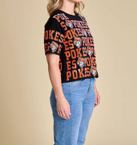 Stewart Simmons - Oklahoma State Sequin Repeat Tee