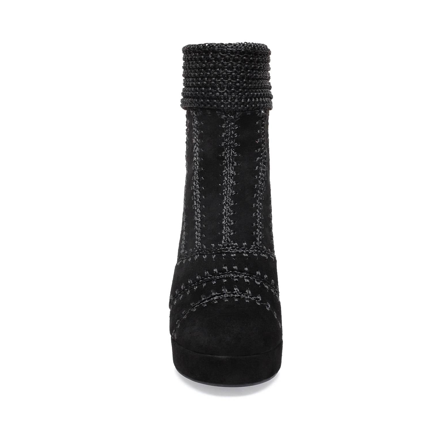 SILENT D Women's Yasmin Boot in black suede - women's shoe - detail view