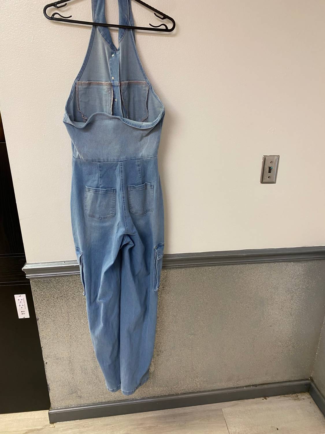 Timing - Denim Halter Jumpsuit