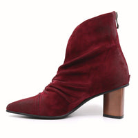 Hetty Suede Heel Boots