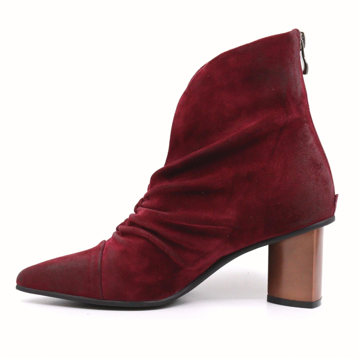 Hetty Suede Heel Boots