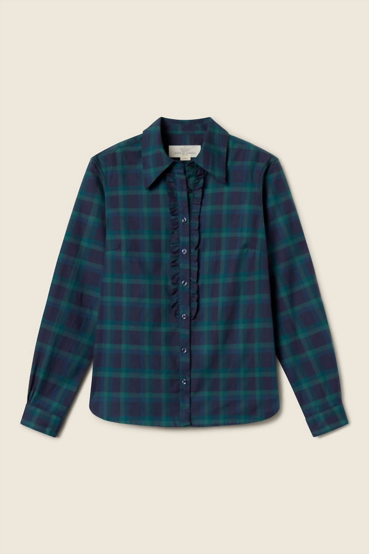 TROVATA Ava Shirt in nocturne plaid - women's shirt - view 7