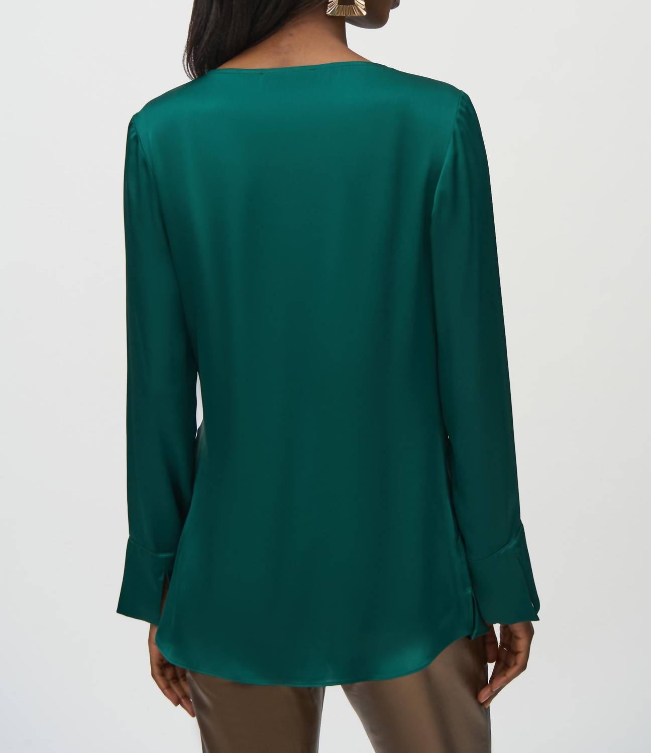 Joseph Ribkoff - Knotted V-neck Pullover