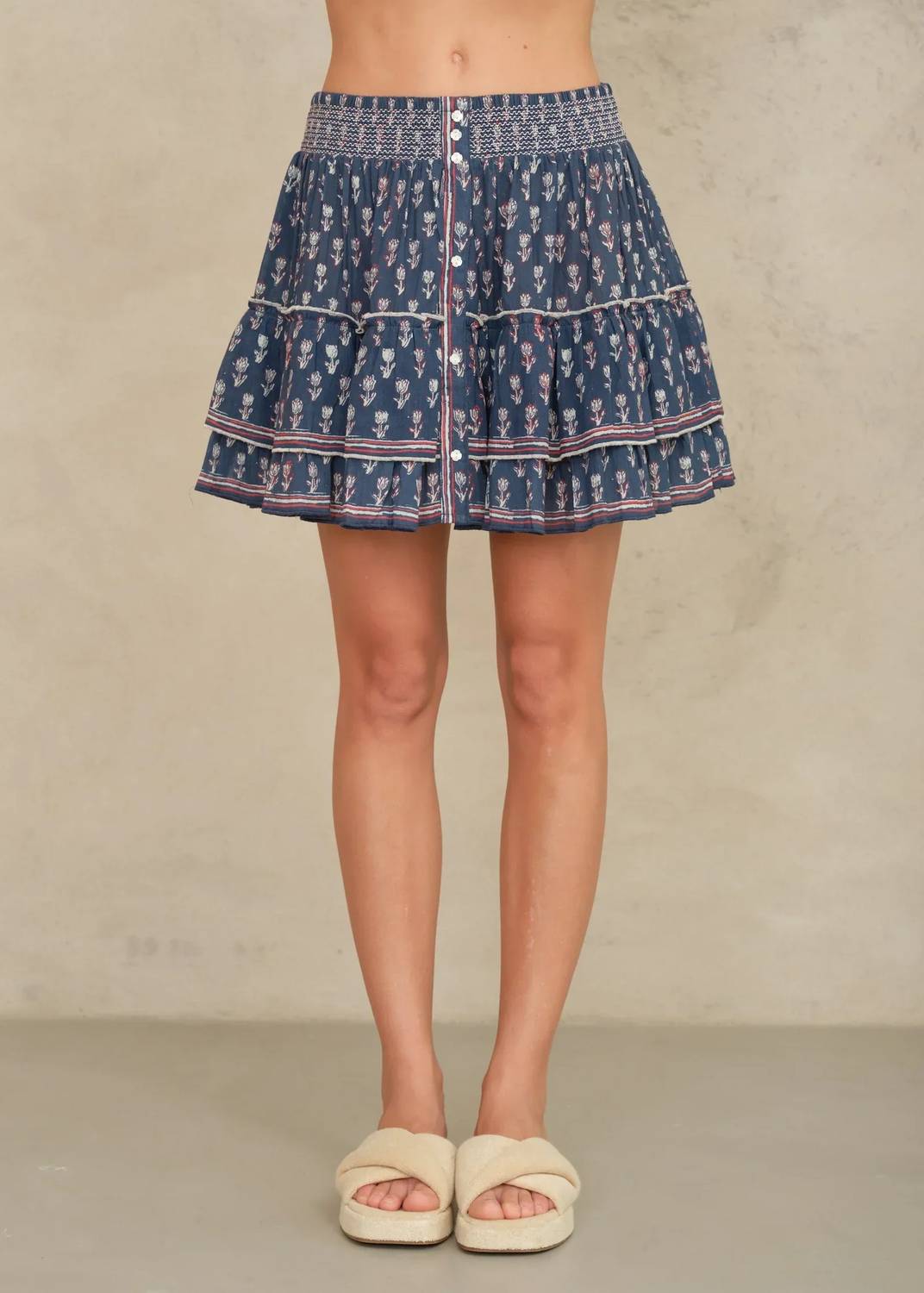 M.A.B.E. - Ari Print Mini Skirt
