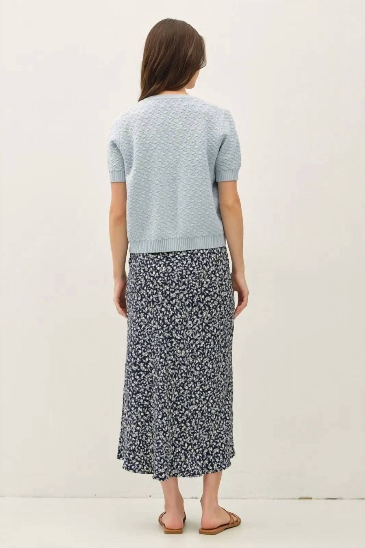Be Cool - Textured Short Sleeve Cardigan