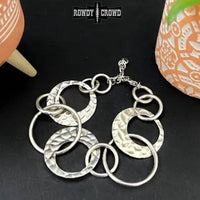Rowdy Crowd - Western Layering Blackjack Circle Link Bracelet