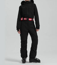 Gsou Snow Snow Padded Belt Ski Suit in black - women's pants - alternate view