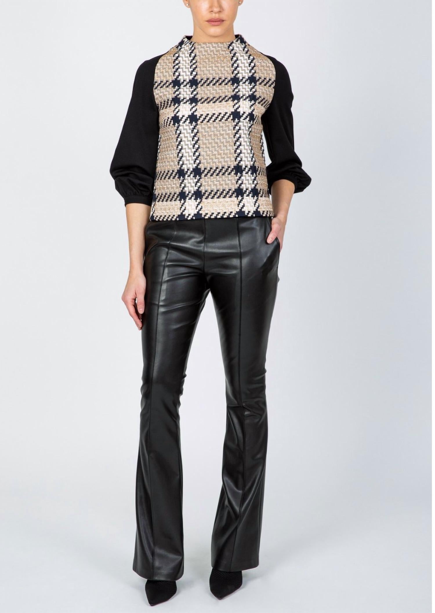 Hilton Hollis - Vegan Leather Flare Pant