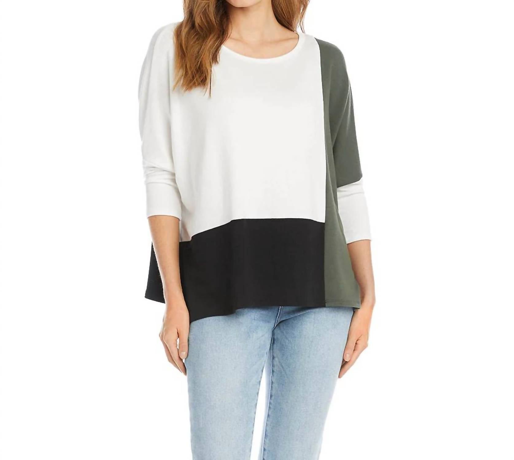 Karen Kane - Darcy Dolman Colorblock Top