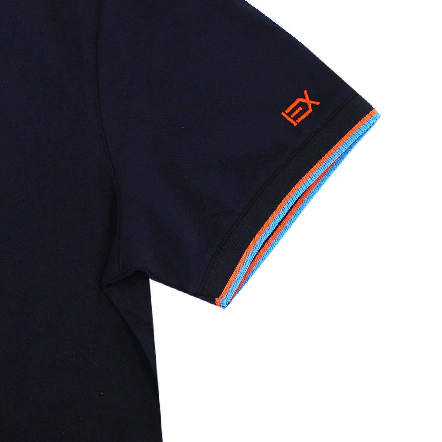 Eight X - Double Sided Collar With Colored Stripes Polo