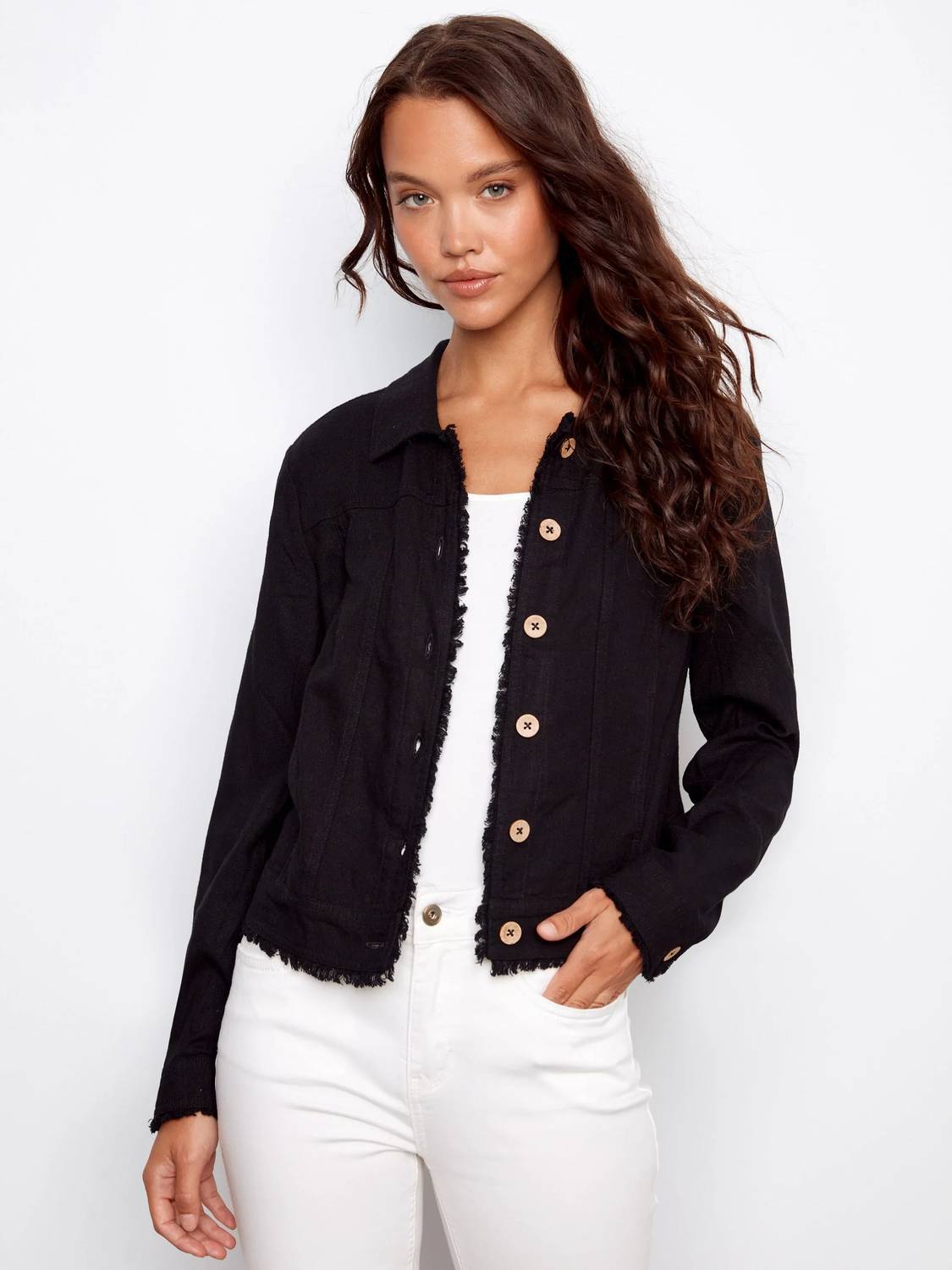 Charlie B - Linen Blend Jacket