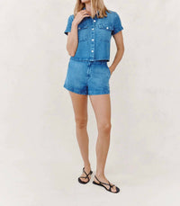 Bella Dahl - Short Sleeve Flap Pocket Shirt