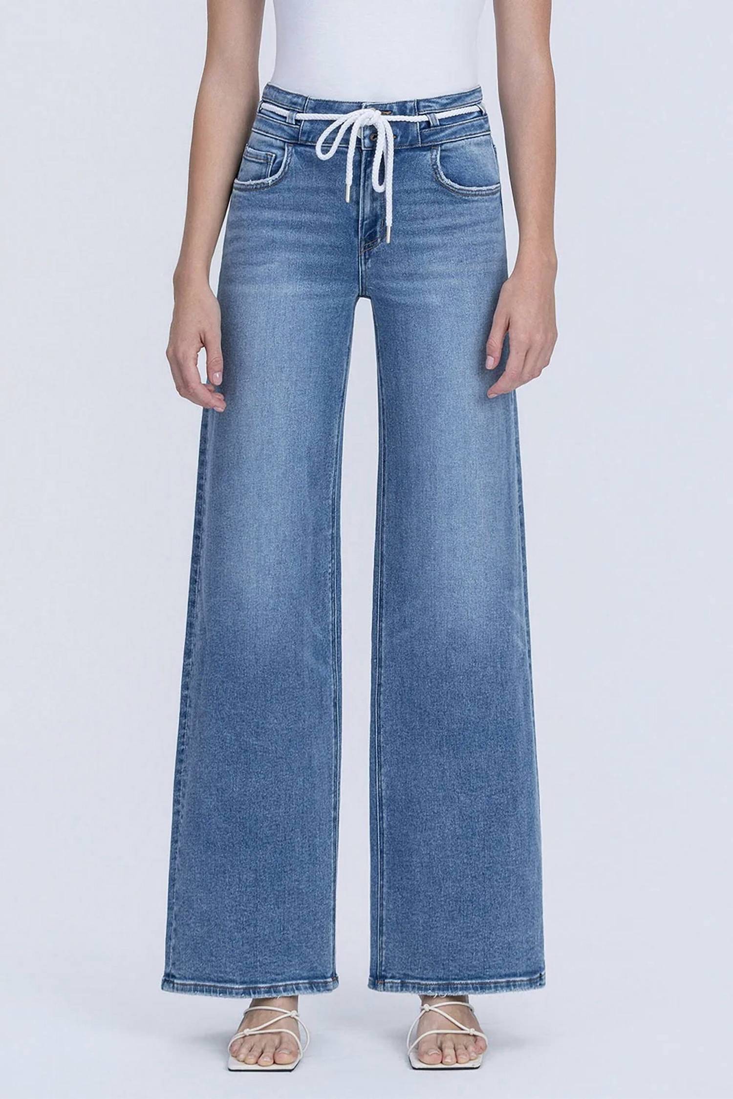 Vervet By Flying Monkey - Fresh Start Rope-tie Jeans