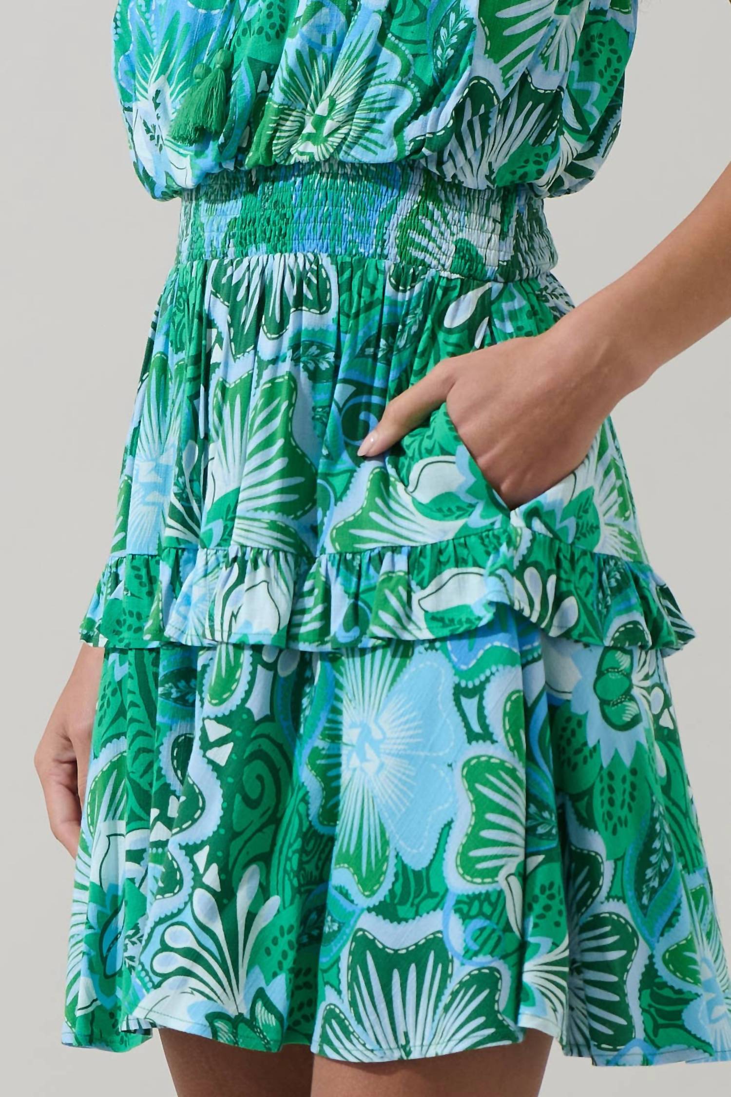 Sugarlips - Tanti Floral Salta Ruffle Mini Dress