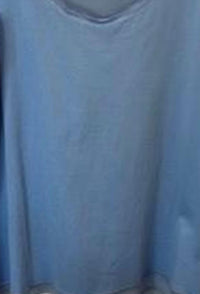 6 by Six Women Mix Media Tank Top in sky blue - women's tank top - detail view