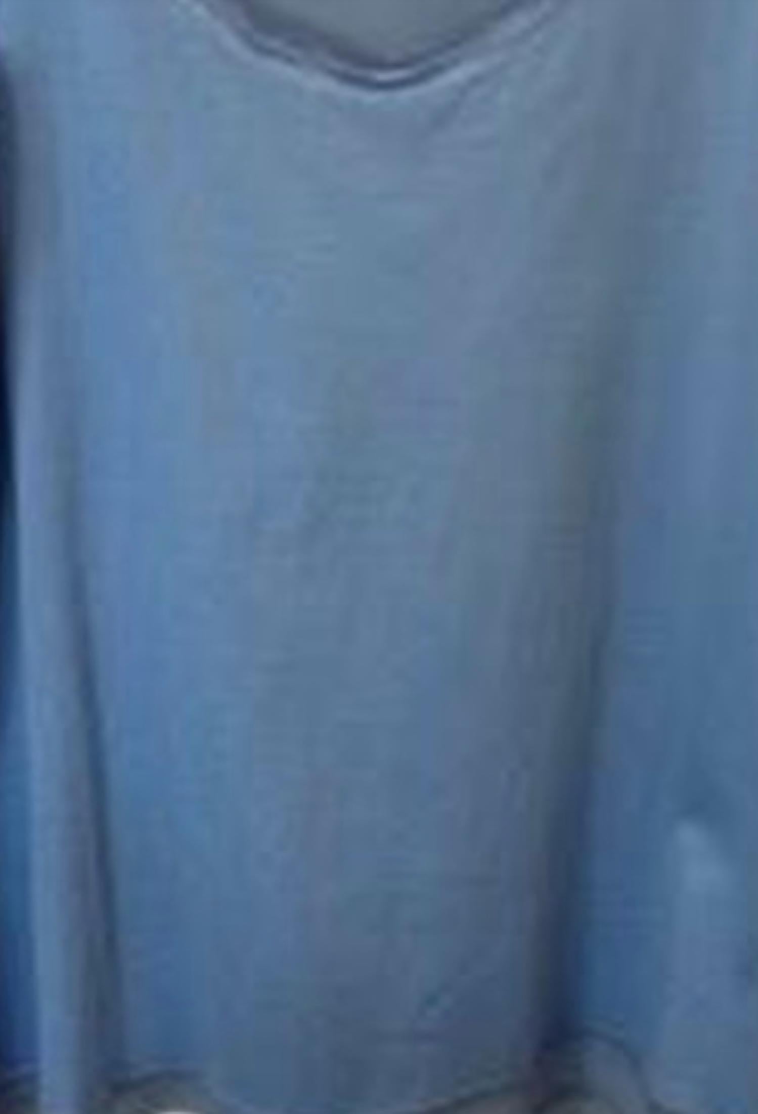 6 by Six Women Mix Media Tank Top in sky blue - women's tank top - detail view