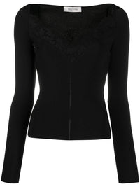 Valentino - Viscose Blend Lace Sweater