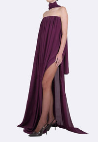 Nonchalant Label - Marlow Strapless Chiffon Maxi Dress