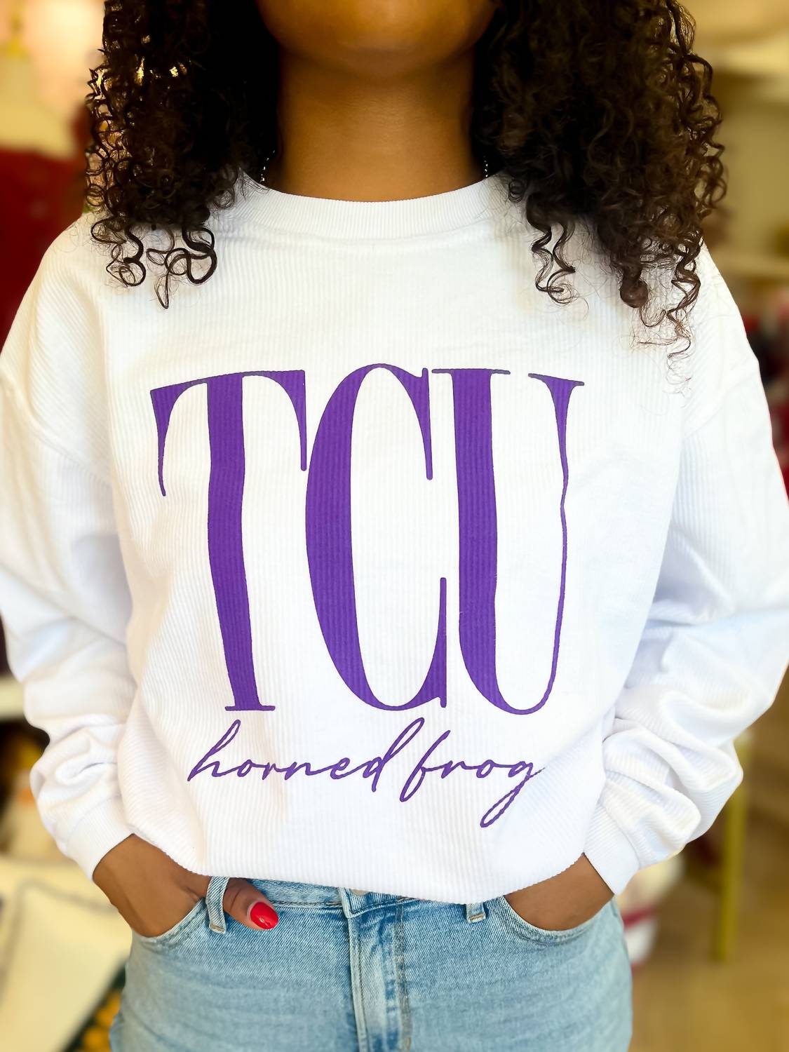 Chicka-D - Texas Christian University Corded Sweatshirt