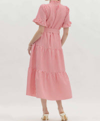 Entro - Tiered Skirt Midi Dress