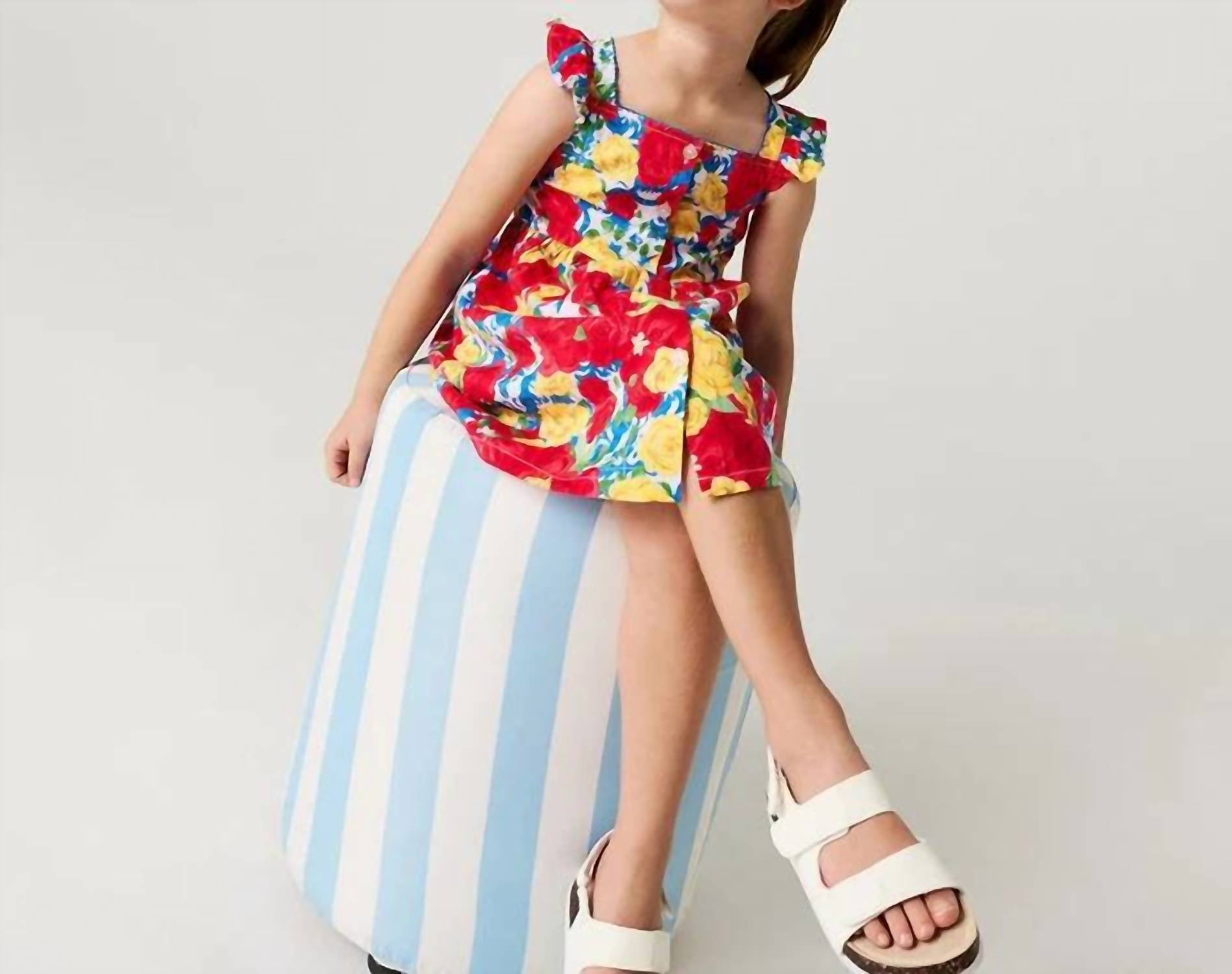 Posh Peanut - Girls Valentina Bamboo Challis Button-down Dress