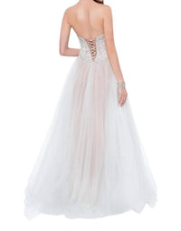 Terani Couture - Strapless Sweetheart Crystal Embellished Prom Dress