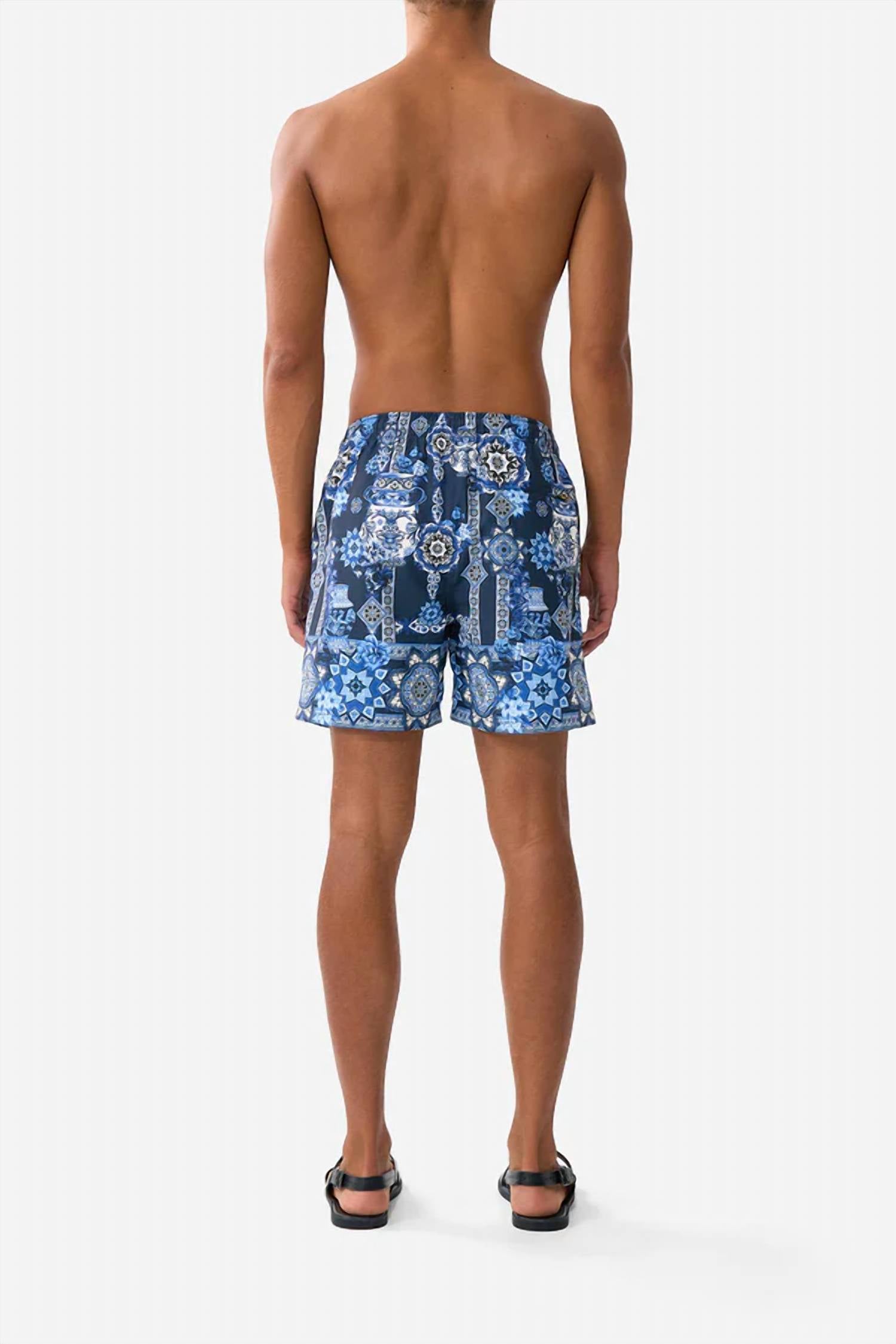 Camilla - Elastic Waist Mid Length Boardshorts