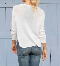 Wooden Ships - Crochet Anchor 3/4 Sleeve Top