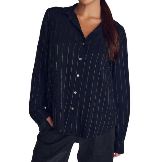 Bella Dahl - Lurex Stripe Clean Shirt